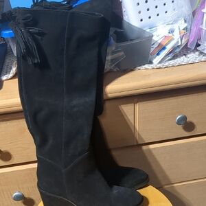 ANTONIO MELANI Black Over the Knee Boots